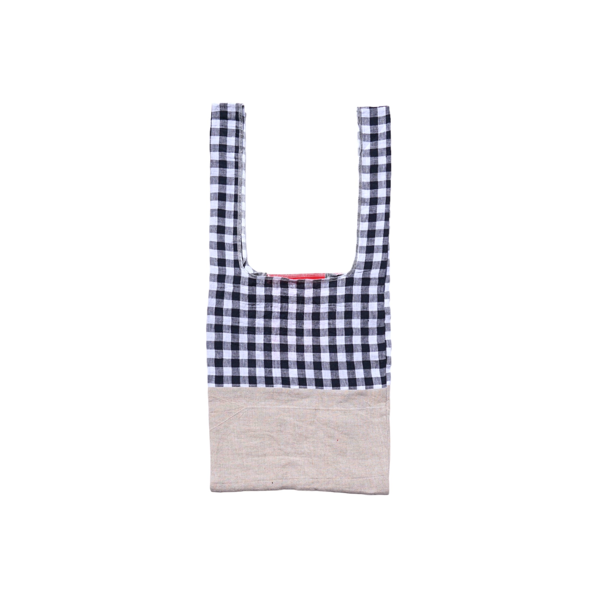 Cozy linen gingham×Washed linen / 202303ECO05
