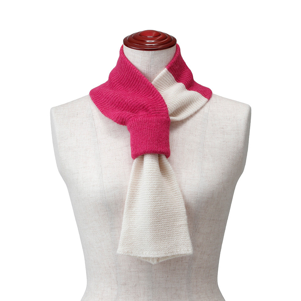 Mini Border Knit Scarf / 6TACKMW02PW