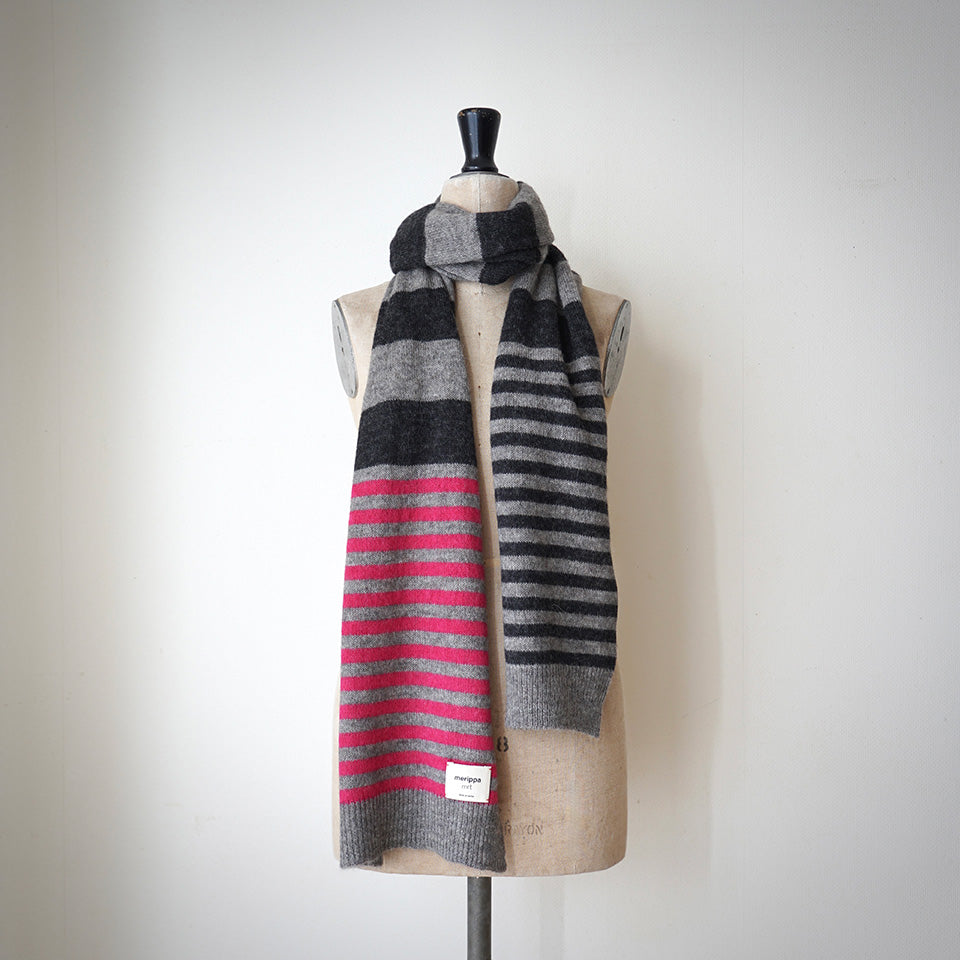 Border Knit Scarf / 6TACSTWO2GC