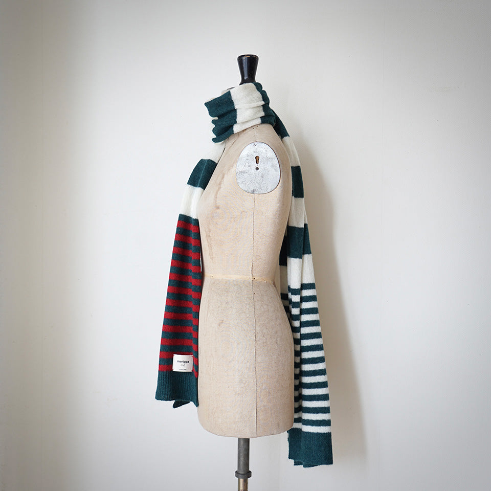 Border Knit Scarf / 6TACSTWO2GW ｜merippa【公式】｜おしゃれな