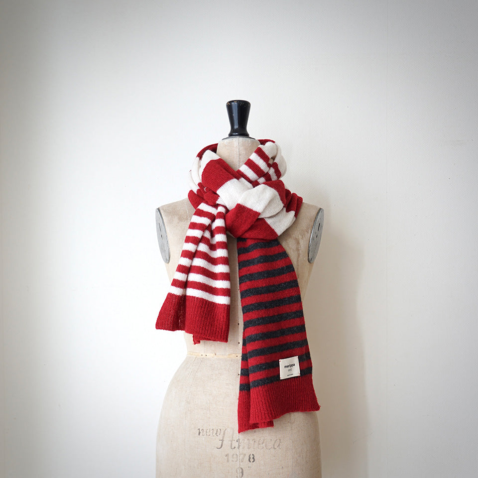 Border Knit Scarf / 6TACSTWO2RW