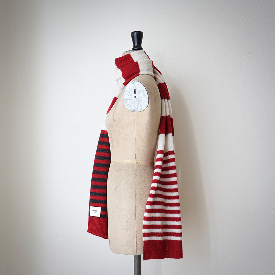Border Knit Scarf / 6TACSTWO2RW