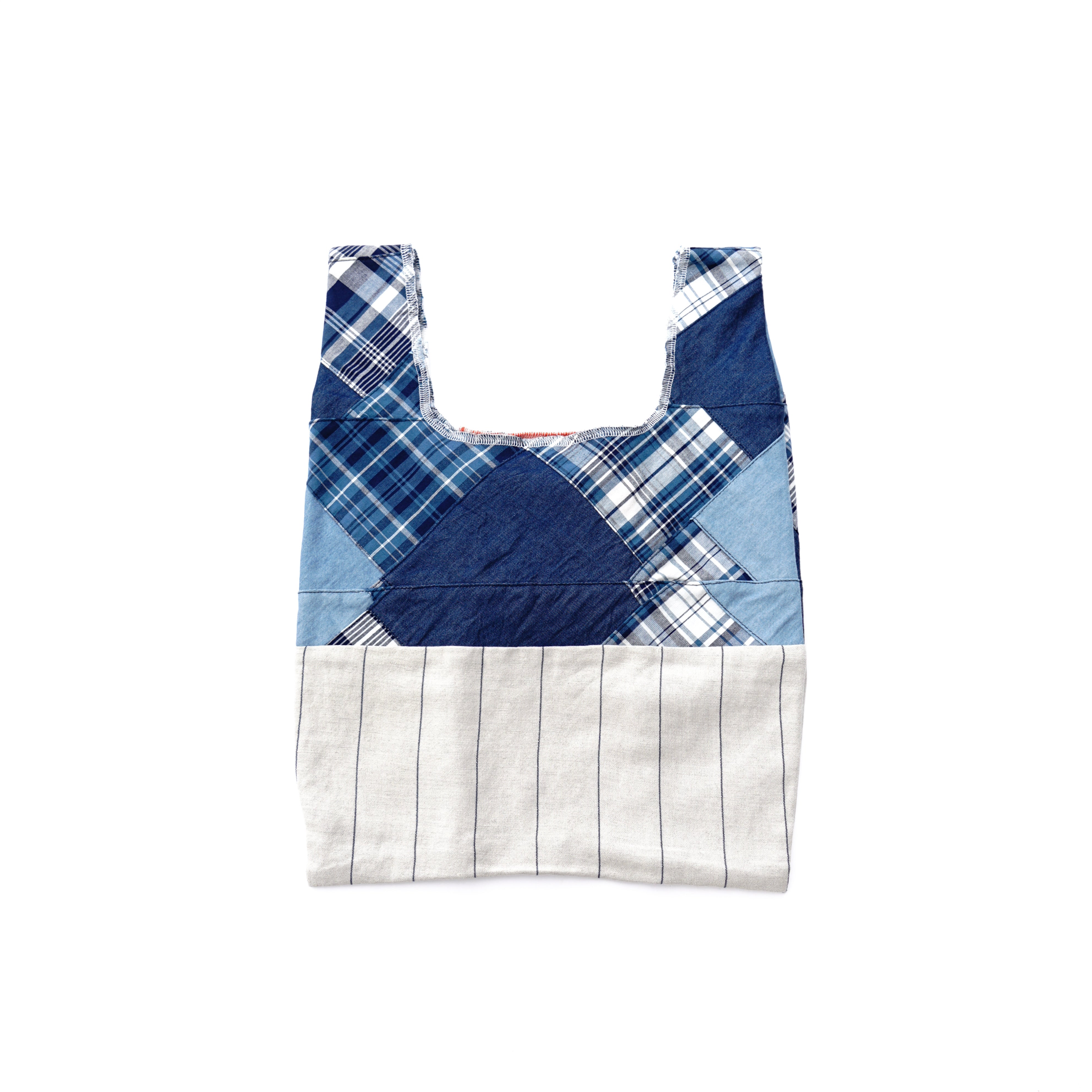 Lunch box bag　patchwork denim / 202101ECO01