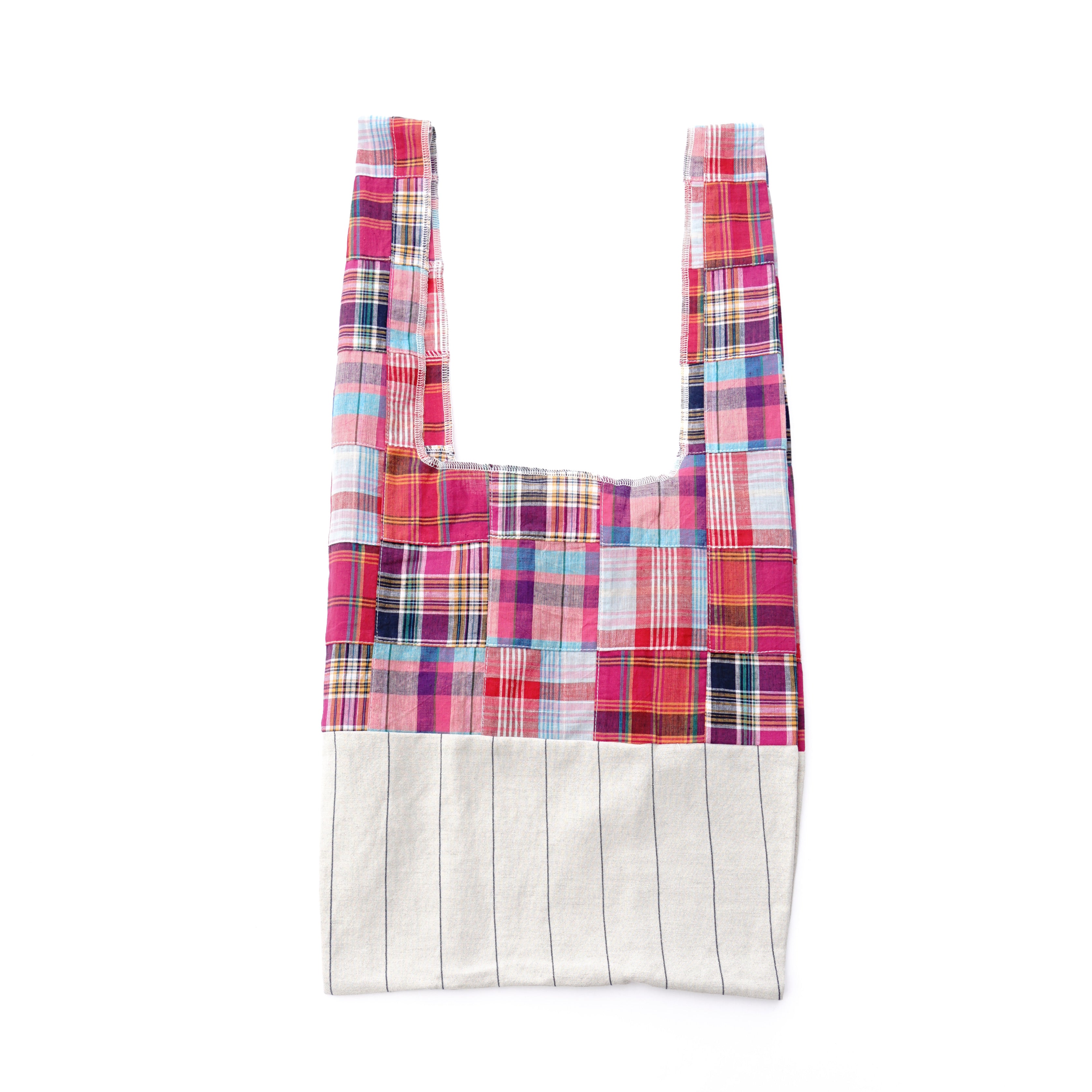 Shoulder bag 　patchwork pink / 202101ECO02