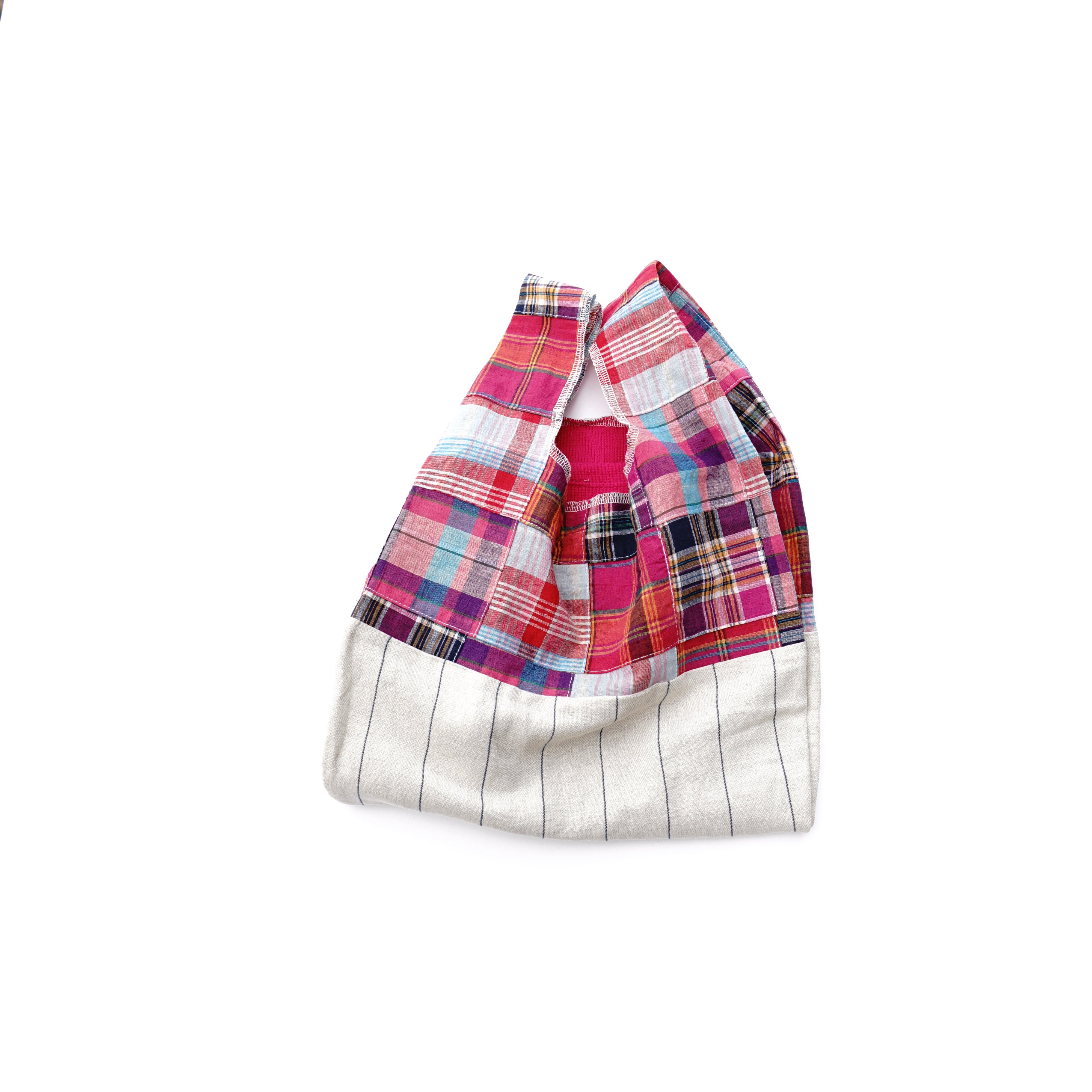 Lunch box bag patchwork pink / 202101ECO02