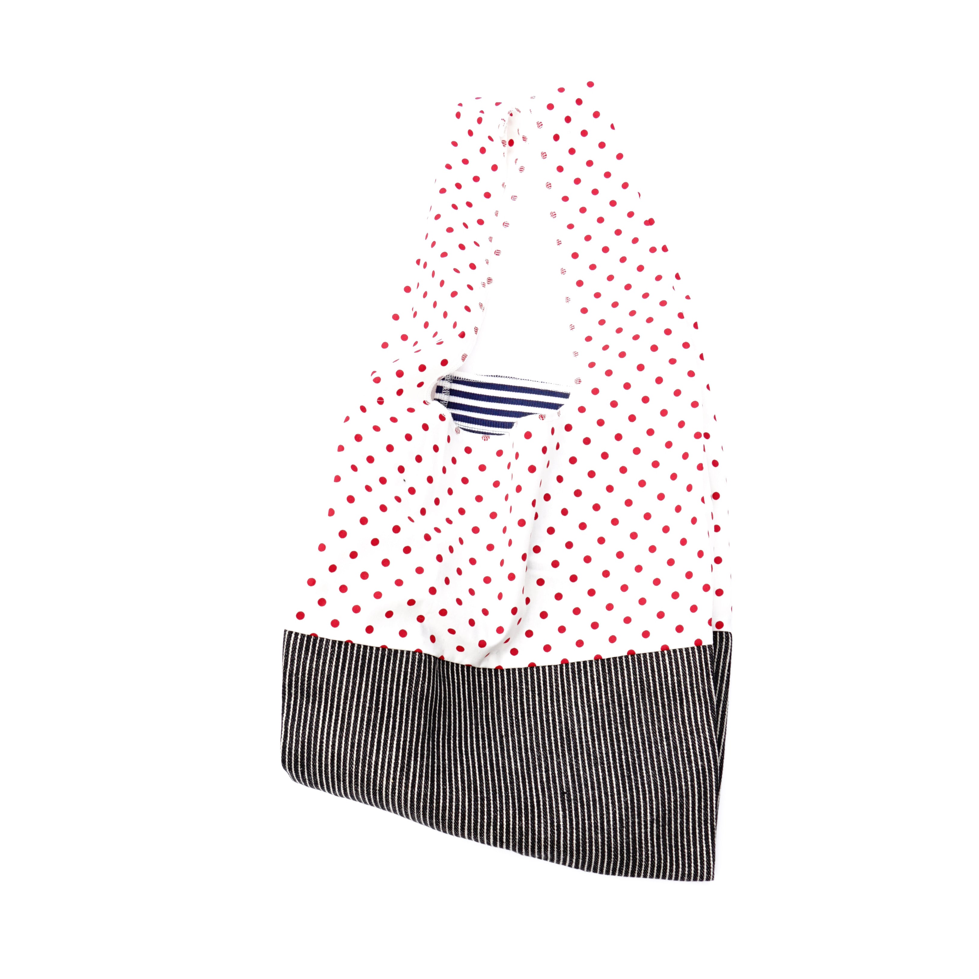 Shoulder bag  polka dots red / 202101ECO10