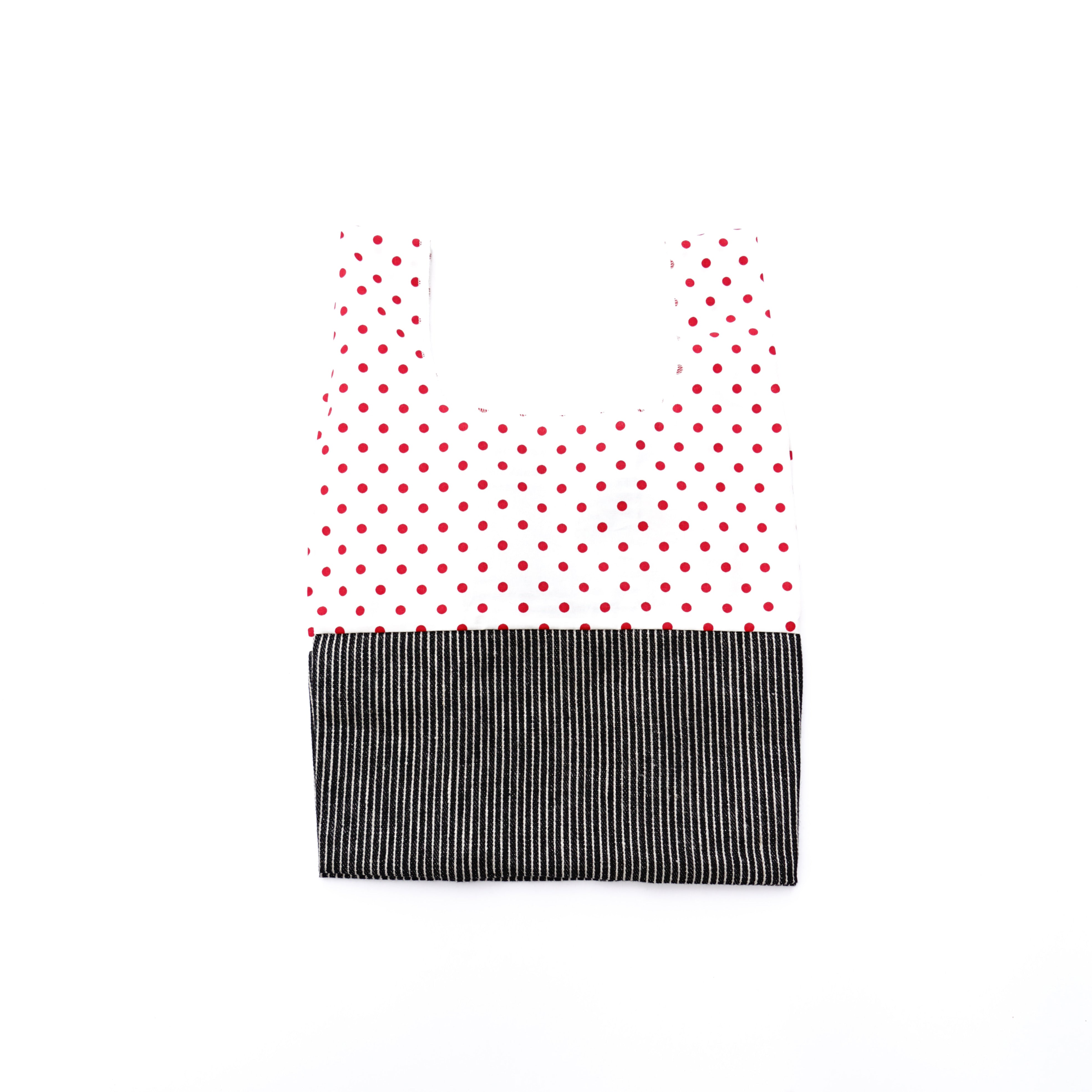 Lunch box bag polka dots red / 202101ECO10