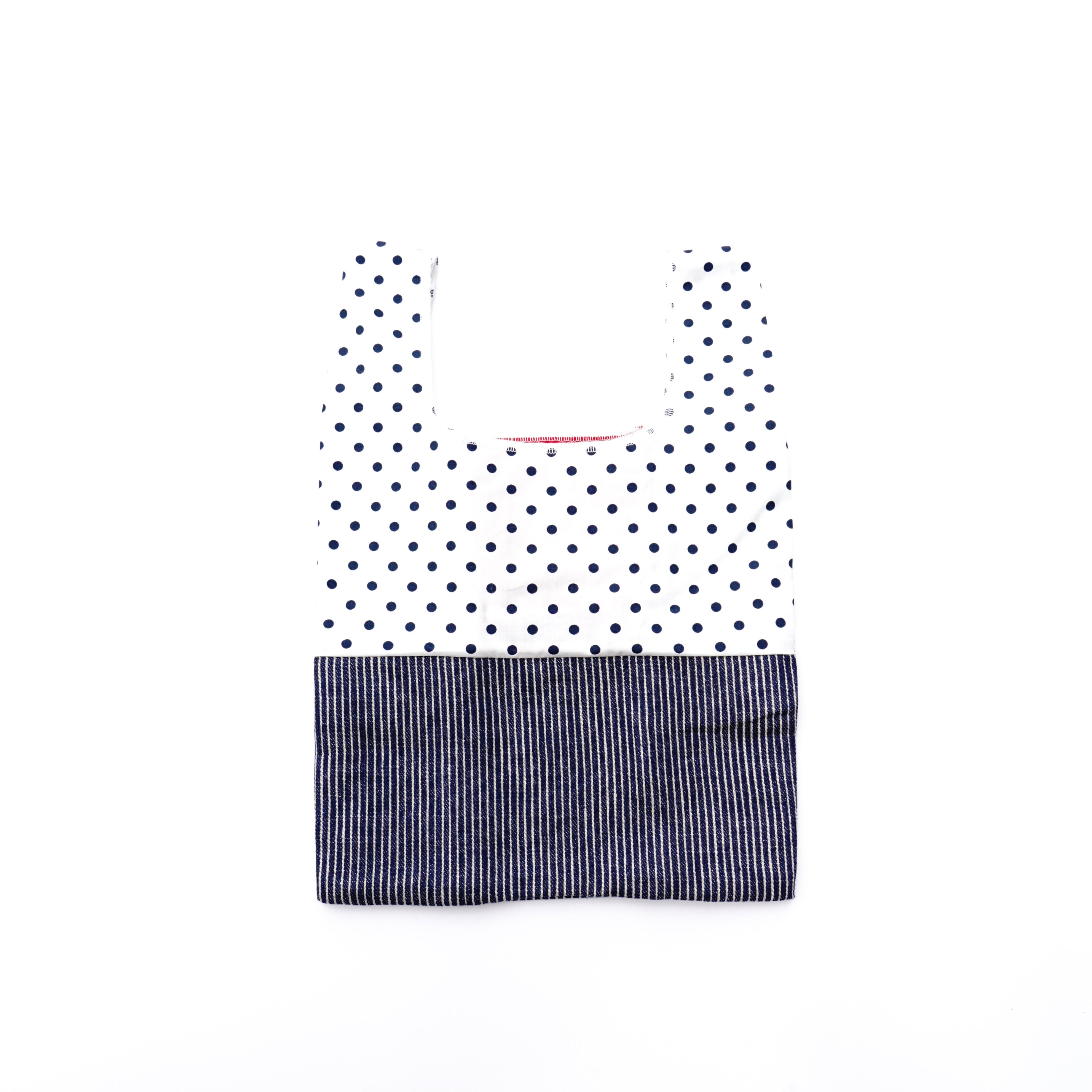 Lunch box bag polka dots white / 202101ECO11