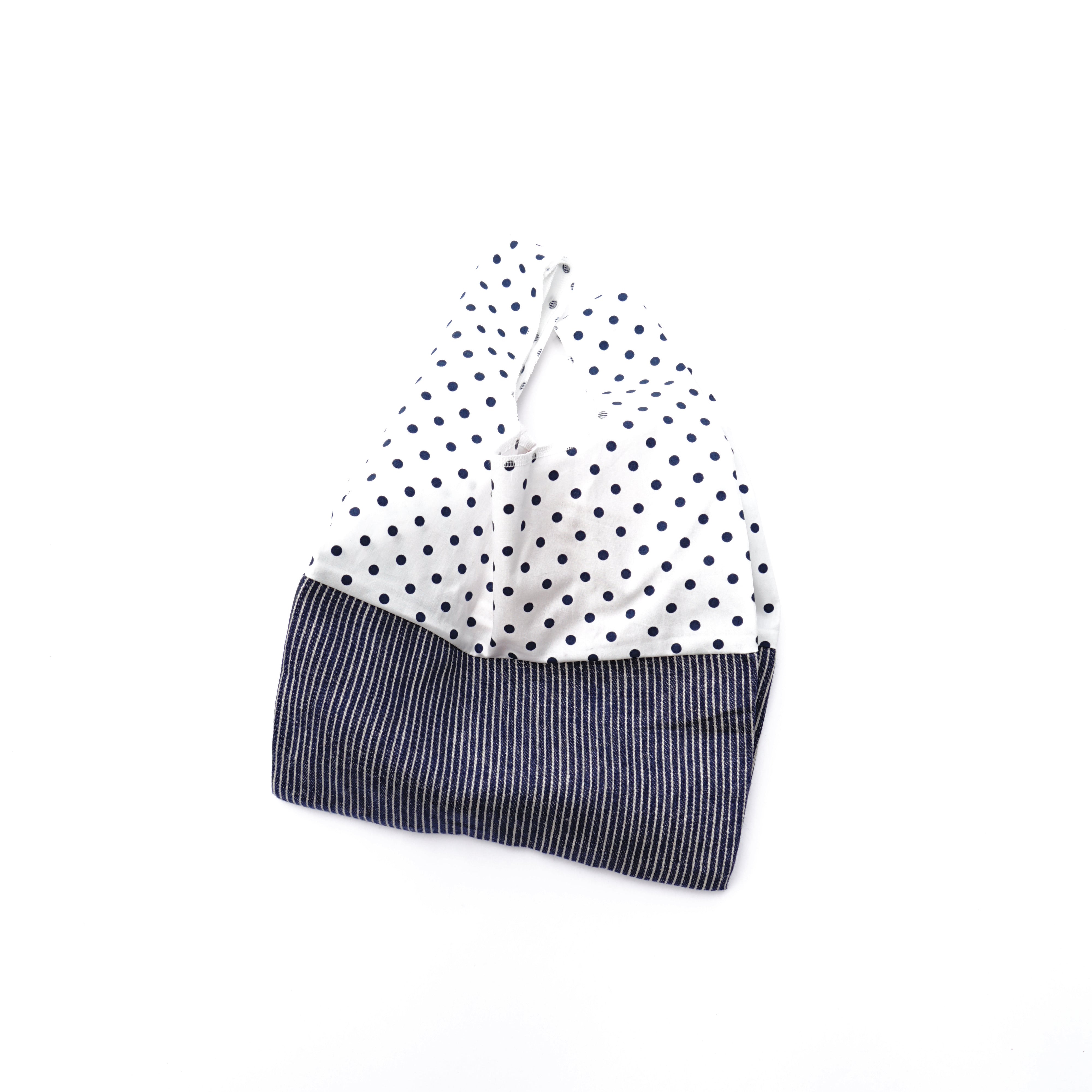 Lunch box bag polka dots white / 202101ECO11
