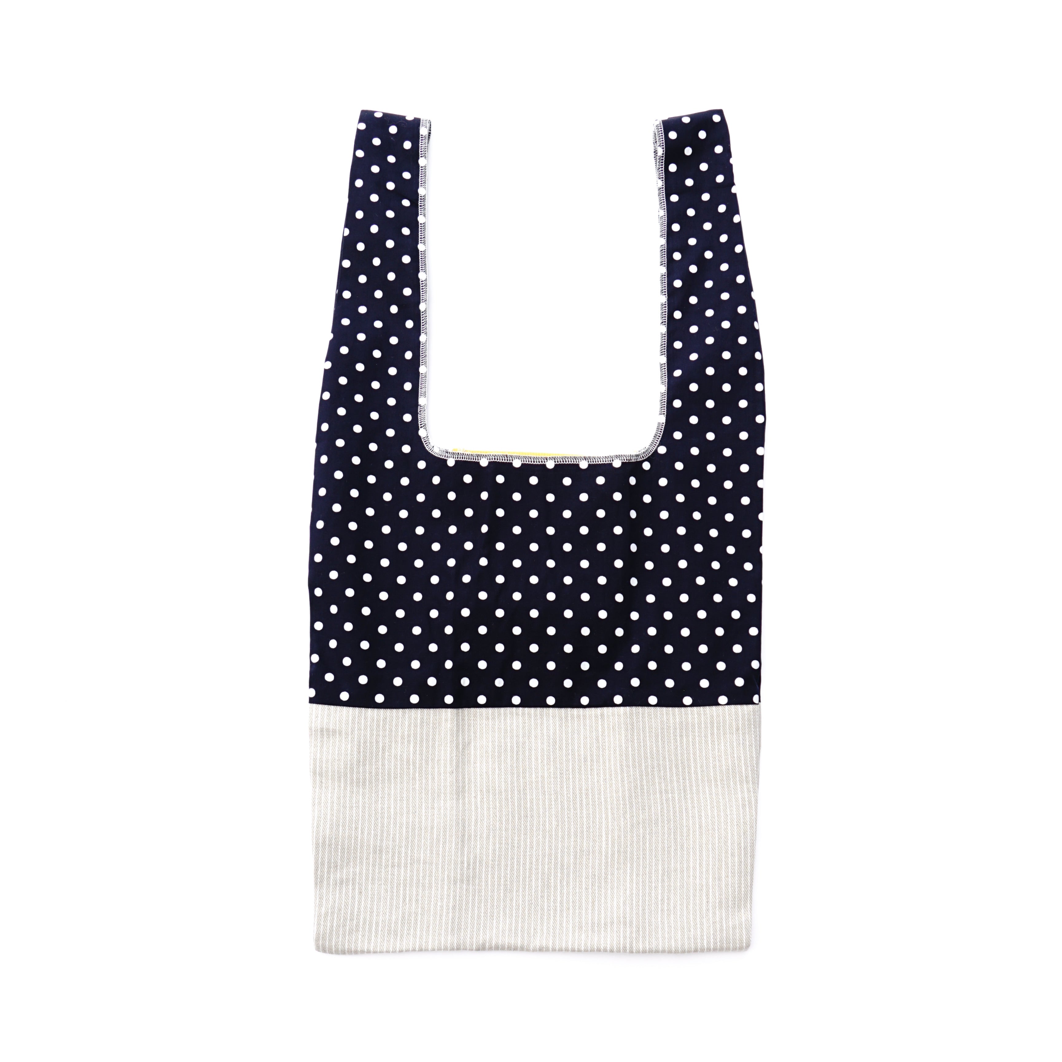 Shoulder bag 　polka dots black / 202101ECO12
