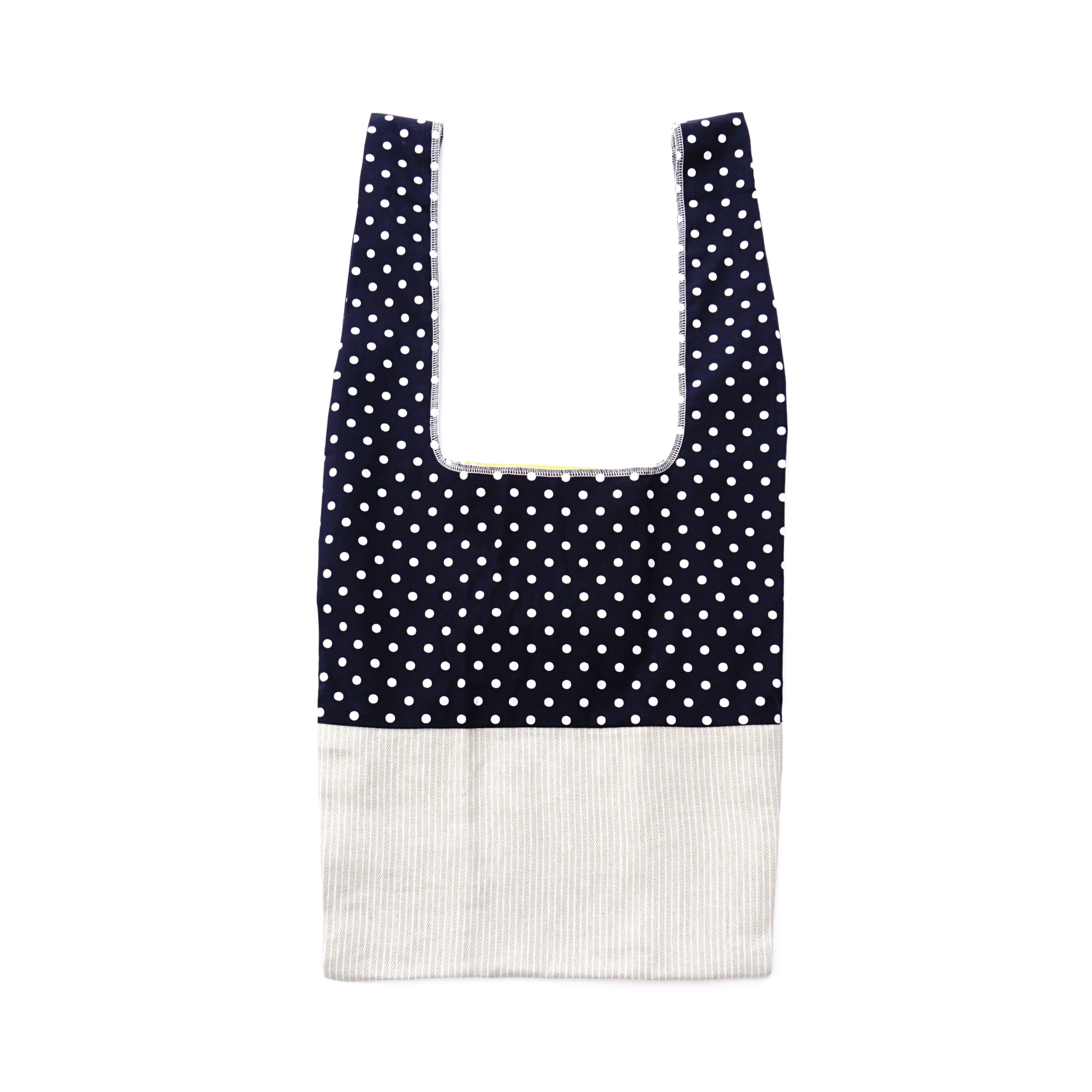 Shoulder bag  polka dots black / 202101ECO12