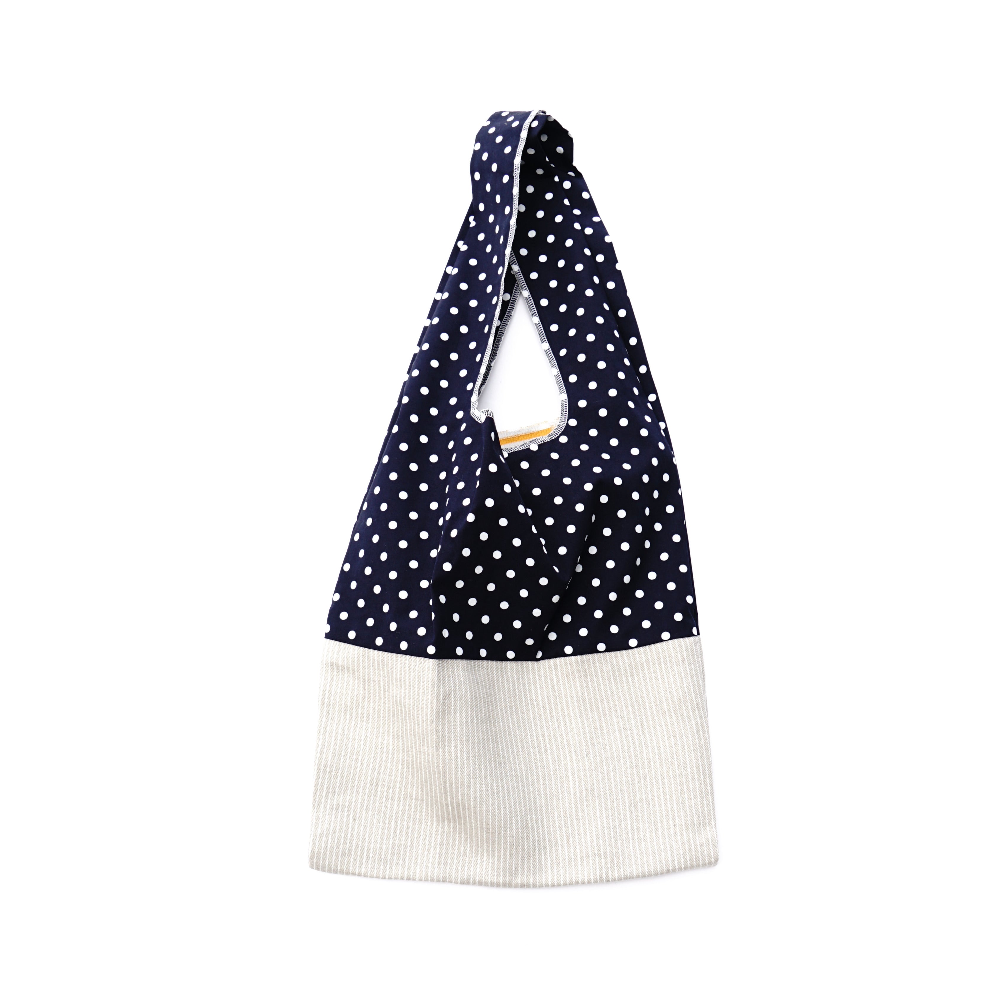 Shoulder bag  polka dots black / 202101ECO12