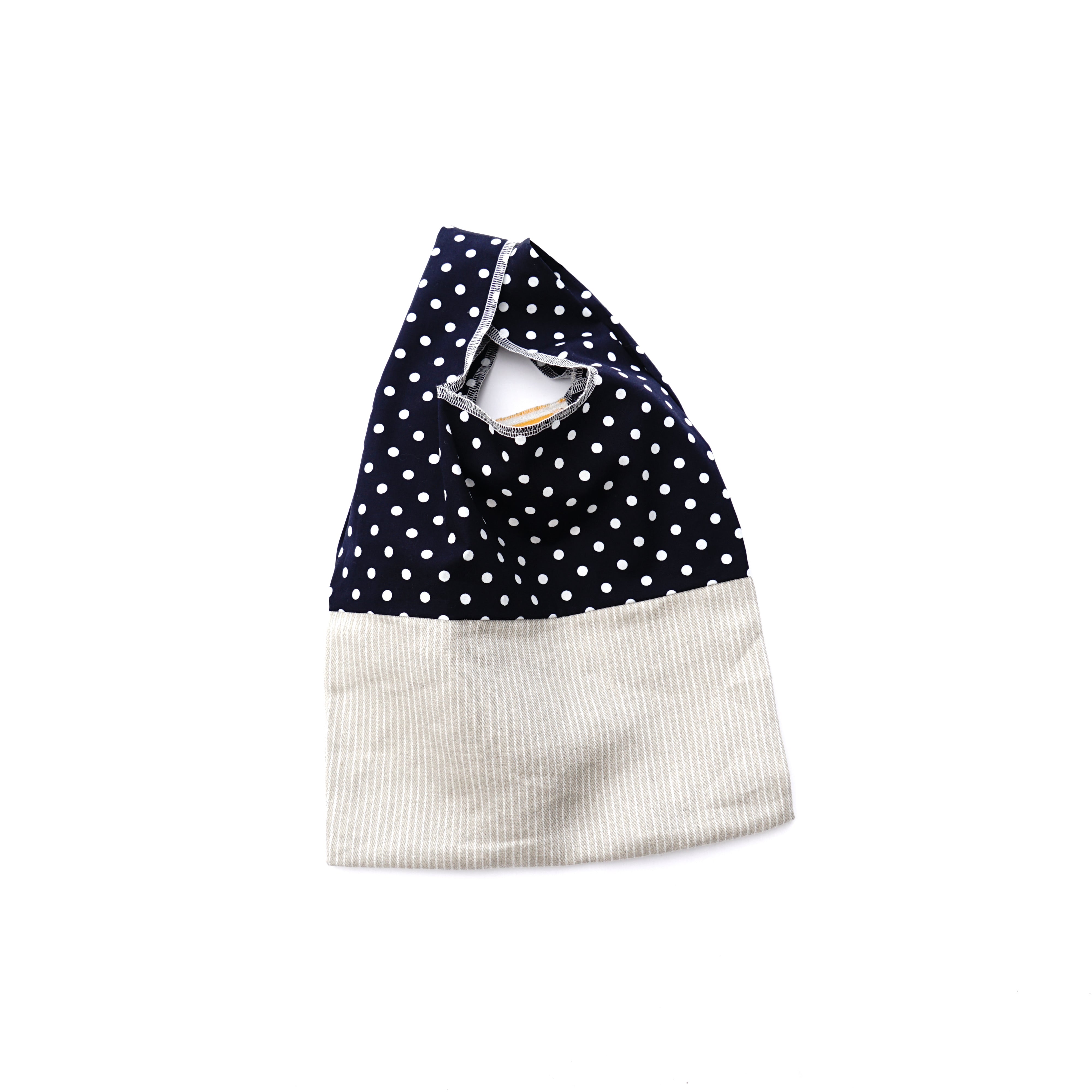 Lunch box bag polka dots black / 202101ECO12