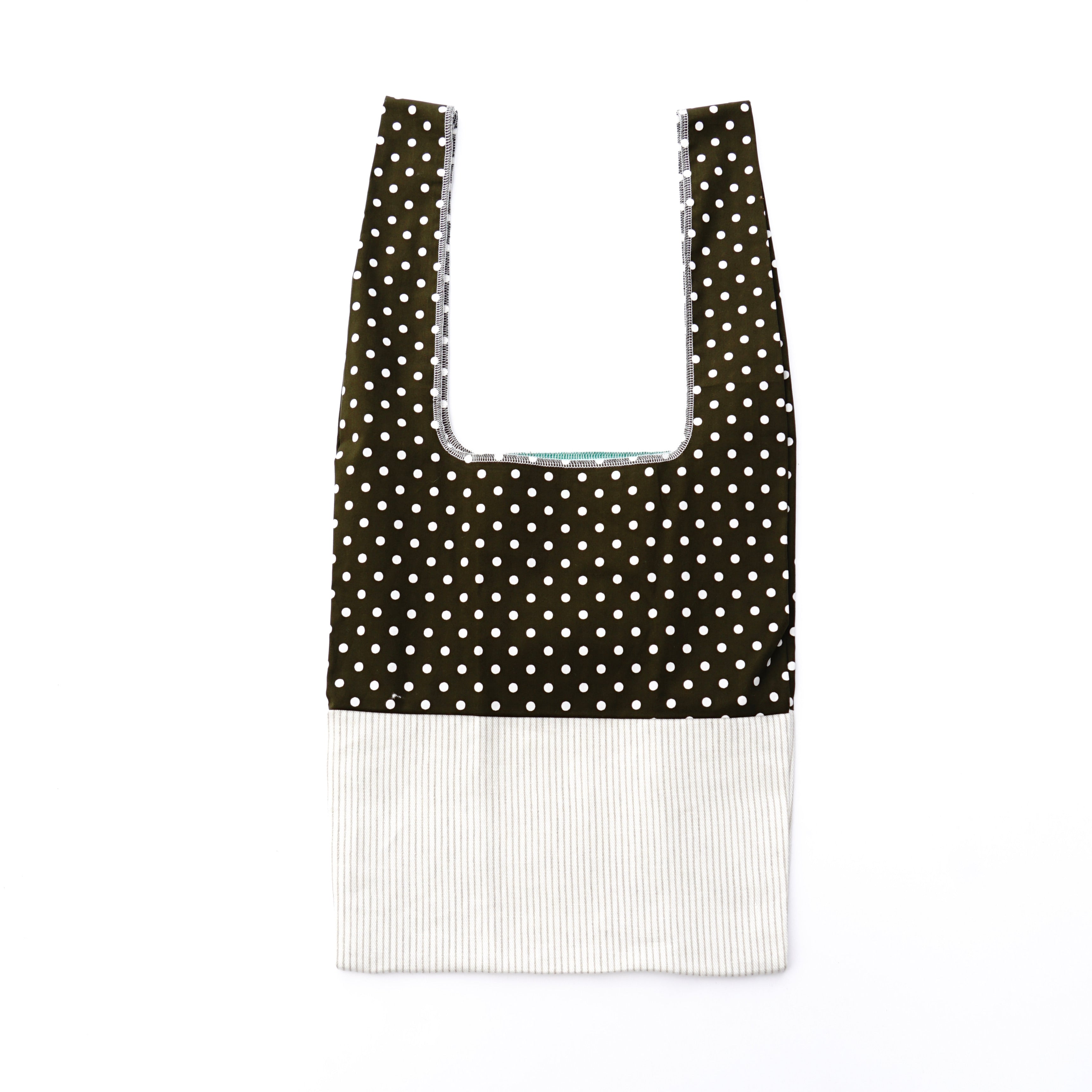 Shoulder bag 　polka dots brown / 202101ECO13