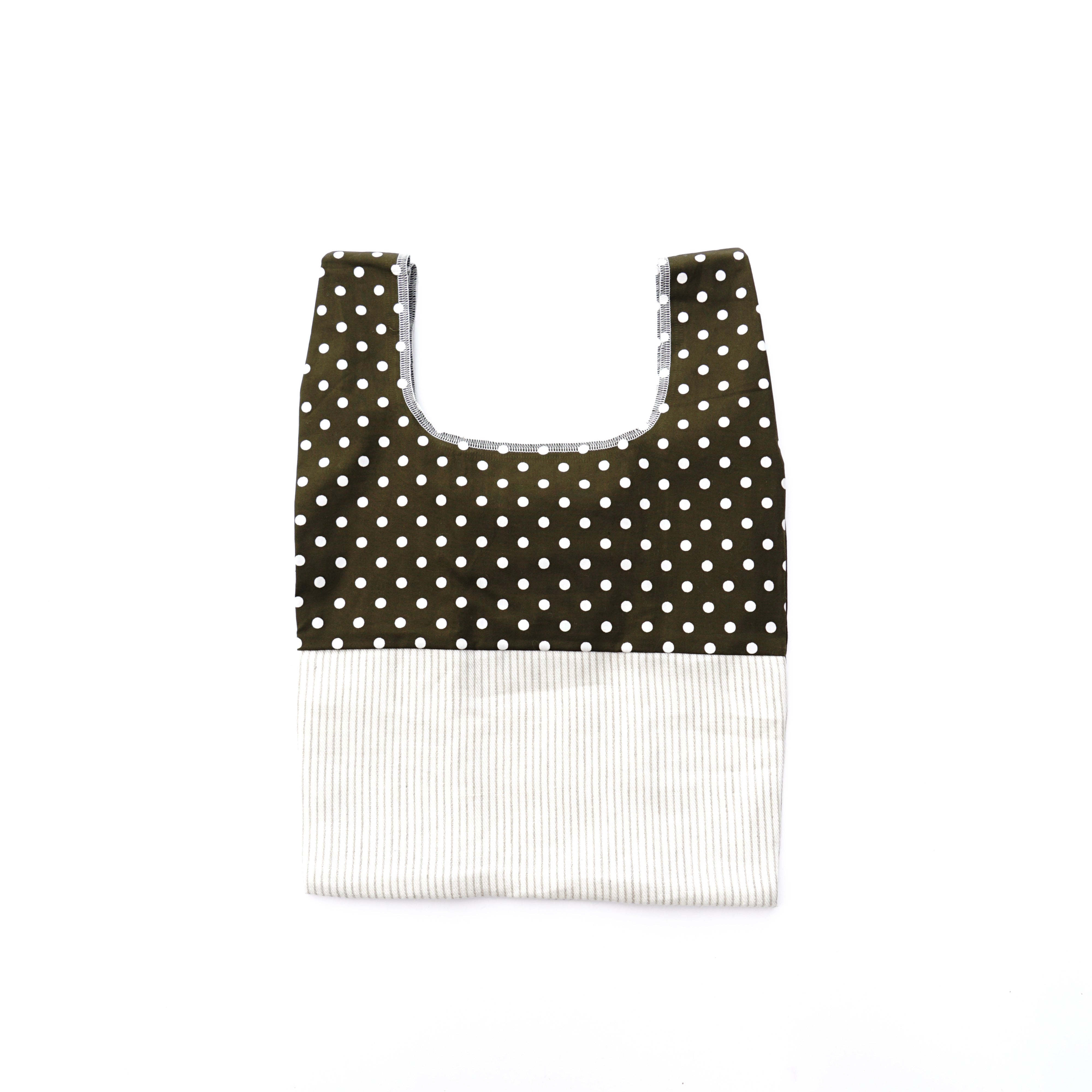 Lunch box bag polka dots brown / 202101ECO13