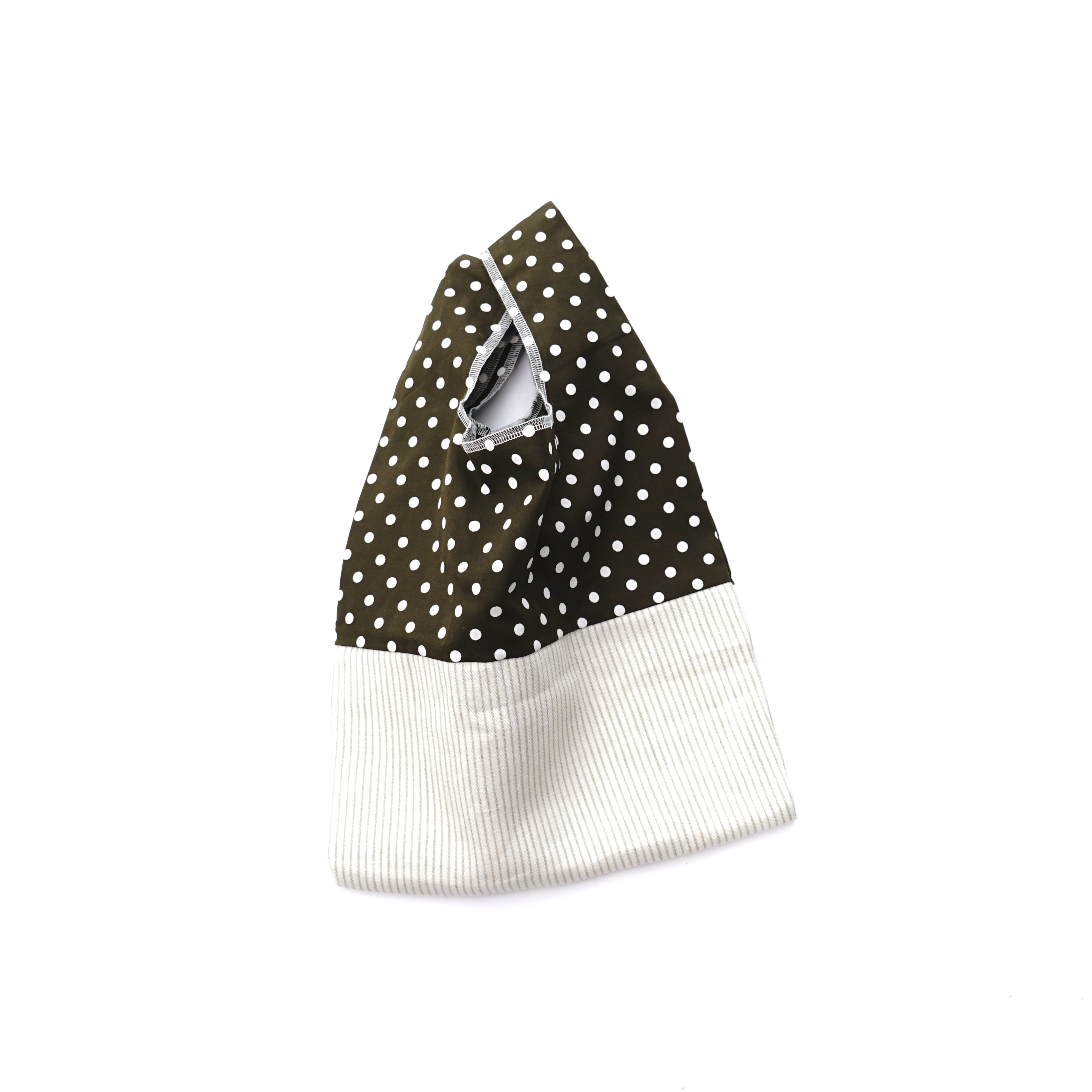 Lunch box bag polka dots brown / 202101ECO13